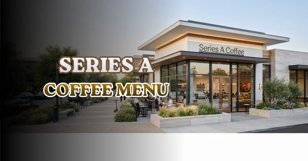 Series A Coffee Menu US